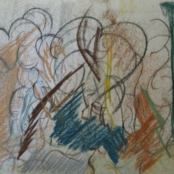 Disegno intitolato "-" da Tom Schrijver, Opera d'arte originale, Pastello