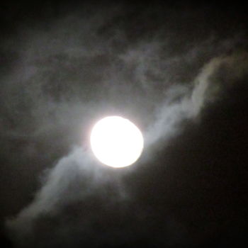 Fotografia intitolato "moon" da Tom Schrijver, Opera d'arte originale, Fotografia digitale