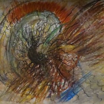 Pintura intitulada "Vision" por Tom Schrijver, Obras de arte originais, Pastel