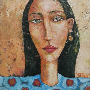 Pintura intitulada "Bella" por Mustapha Taaba (TAABAART), Obras de arte originais, Acrílico Montado em Painel de madeira