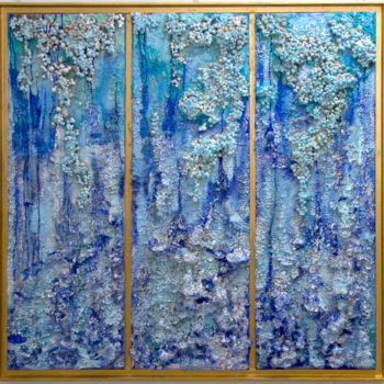 Painting titled "Triptyque au poulpe" by Toni Abad Guijarro, Original Artwork, Acrylic