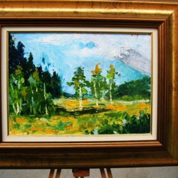 Painting titled "landscape" by Ovidiu Alexandru Tabara, Original Artwork