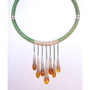 Sculpture titled "necklace amber" by Tabea Wimmer, Original Artwork