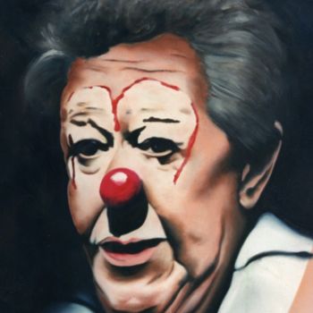 Pintura titulada "Michel Simon en clo…" por Valérie Voinchet, Obra de arte original