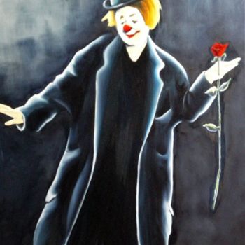 Painting titled "Annie Fratellini" by Valérie Voinchet, Original Artwork