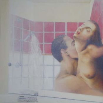 Schilderij getiteld "Love or procreate,…" door Valérie Voinchet, Origineel Kunstwerk, Acryl