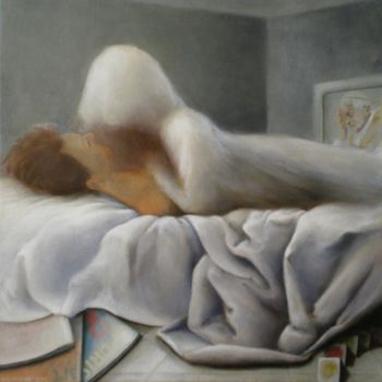 Malerei mit dem Titel "Triptych of Love, A…" von Valérie Voinchet, Original-Kunstwerk