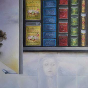 Painting titled "Triptych of Food, W…" by Valérie Voinchet, Original Artwork