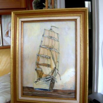 Pintura titulada "vogue le bateau" por Tablogduperrier, Obra de arte original, Oleo