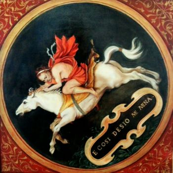 Pintura intitulada "allegoria-della-pas…" por Licia Chiappori, Obras de arte originais, Óleo