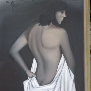 Peinture intitulée "miroir..." par Tacco, Œuvre d'art originale, Huile