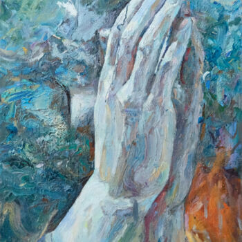 Peinture intitulée "Gebet" par Tada Tru Chill, Œuvre d'art originale, Huile