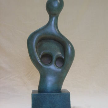 Sculpture titled "Hibakusha" by Georges Tag, Original Artwork, Metals