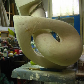 Sculpture intitulée "Réalisation du plât…" par Georges Tag, Œuvre d'art originale, Huile