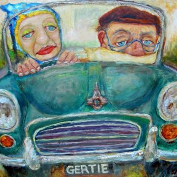 Pittura intitolato "Gertie" da Tag, Opera d'arte originale, Olio