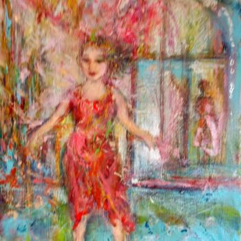 Painting titled "When she Goes Back…" by Tahara Mio Tai Yuan Ling, Original Artwork, Oil