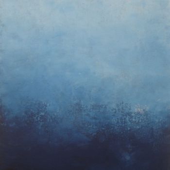 Peinture intitulée "Insister sur le bleu" par Mohamed Tahdaini, Œuvre d'art originale