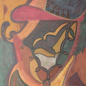 Peinture intitulée "Empreintes" par Mohamed Tahdaini, Œuvre d'art originale