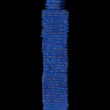 Escultura titulada "Femme bleu 1" por Tahir Gavrilovic, Obra de arte original, Piedra