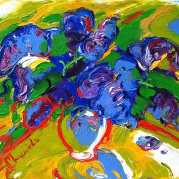 Pintura intitulada ""Lilac"" por Nataliia Mishniova, Obras de arte originais, Óleo