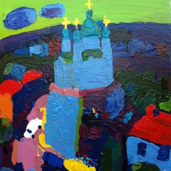 Pintura intitulada ""Kiev"" por Nataliia Mishniova, Obras de arte originais