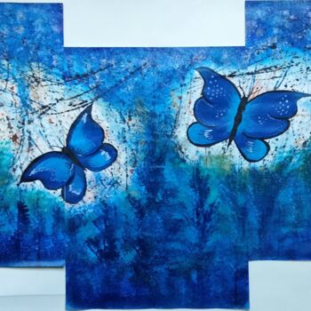 Pittura intitolato "Butterfly In Dream…" da Taijul Islam, Opera d'arte originale, Acrilico