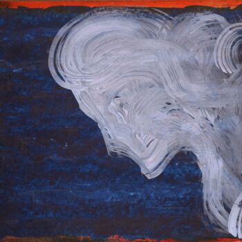 Malerei mit dem Titel "White Shadow" von Taijul Islam, Original-Kunstwerk, Acryl