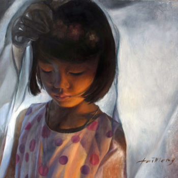 Pittura intitolato "Daydreaming" da Taimeng Lim, Opera d'arte originale
