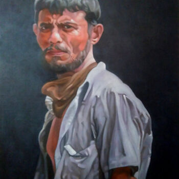 Painting titled "A stage actor" by Takuart, Original Artwork, Oil