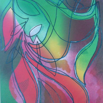 Painting titled "l'aura" by Takumax, Original Artwork