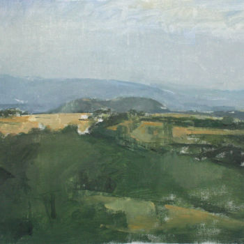 Painting titled "Italian landscape" by Tal Porat, Original Artwork, Oil