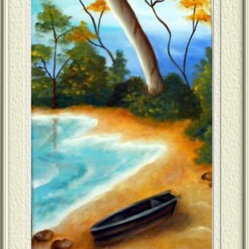 Painting titled "Marina II" by Patricia Andrea Vazquez, Original Artwork