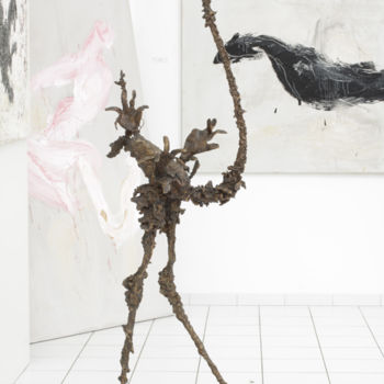 Sculpture intitulée "Autruche Toute" par Philippe Tallis, Œuvre d'art originale, Bronze