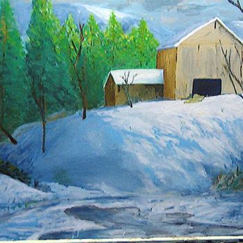 Malarstwo zatytułowany „winter-morning.jpg” autorstwa Tal Rogers Jr, Oryginalna praca