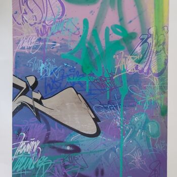 Pintura titulada "Graffitilove" por Talu, Obra de arte original, Pintura al aerosol