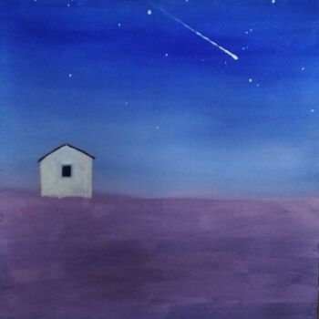 Malerei mit dem Titel "Shooting Star" von Tam Nightingale, Original-Kunstwerk, Acryl