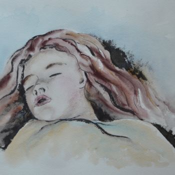 제목이 "la belle endormie"인 미술작품 Tam로, 원작, 수채화
