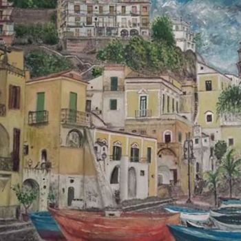 Painting titled "Cetara" by Tamar Elbakidze, Original Artwork