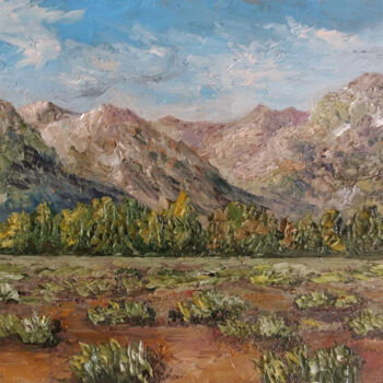 Painting titled "Mount Sonder" by Tamara Rozinskay, Original Artwork, Oil