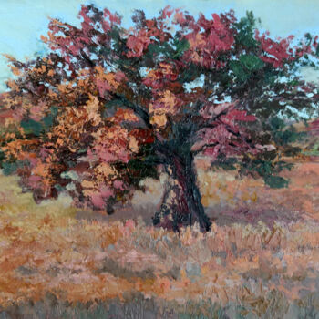 Картина под названием "Southwest oak" - Tamara Rozinskay, Подлинное произведение искусства, Масло