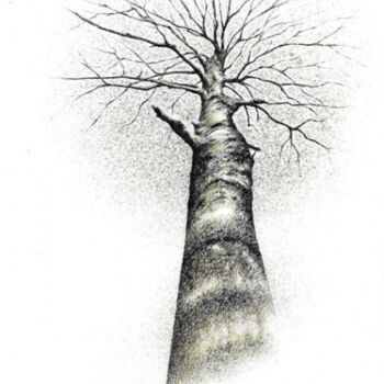 Disegno intitolato "Nativer Baum aus Ch…" da Tamara Valdovino, Opera d'arte originale