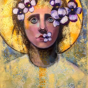 Pittura intitolato "Mimoza" da Tamara Zhurbina, Opera d'arte originale, Olio
