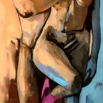 Картина под названием "Инстинкт" - Тамара Журбина, Подлинное произведение искусства, Масло