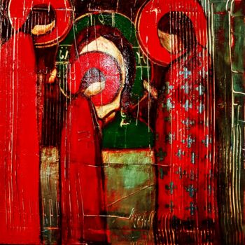 Pittura intitolato "Red" da Tamara Zhurbina, Opera d'arte originale, Olio