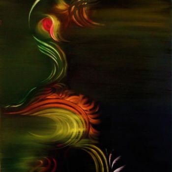 Painting titled "Shade -" by Mealeva Tam, Original Artwork, Oil
