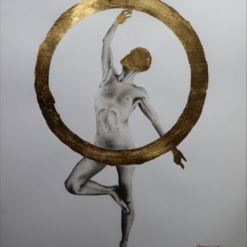Dibujo titulada "The circle of.." por Tamás Haik, Obra de arte original, Pastel