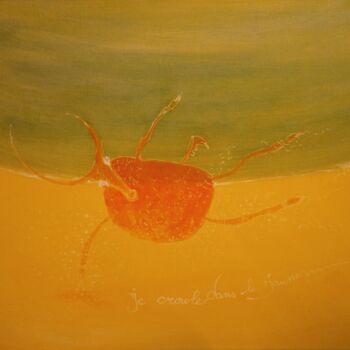 Painting titled "Je crawle dans le j…" by Yorgos Tambaktis, Original Artwork, Acrylic