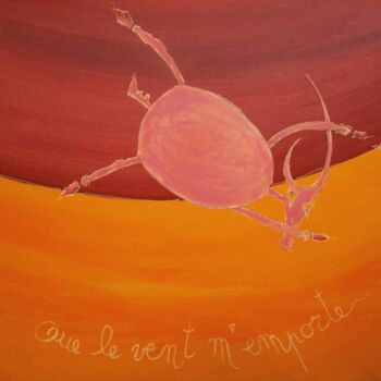 Painting titled "Que le vent m'empor…" by Yorgos Tambaktis, Original Artwork, Acrylic