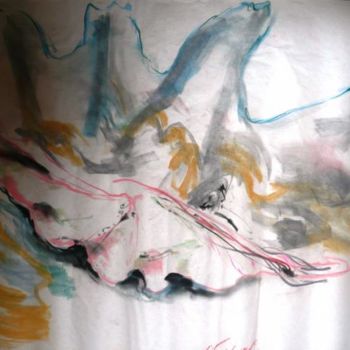 Malerei mit dem Titel "Oyster in the depth…" von Tami Epstein, Original-Kunstwerk, Öl