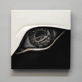 Sculpture titled "Peace of the eye" by Mihai Tanasescu, Original Artwork, Aluminium